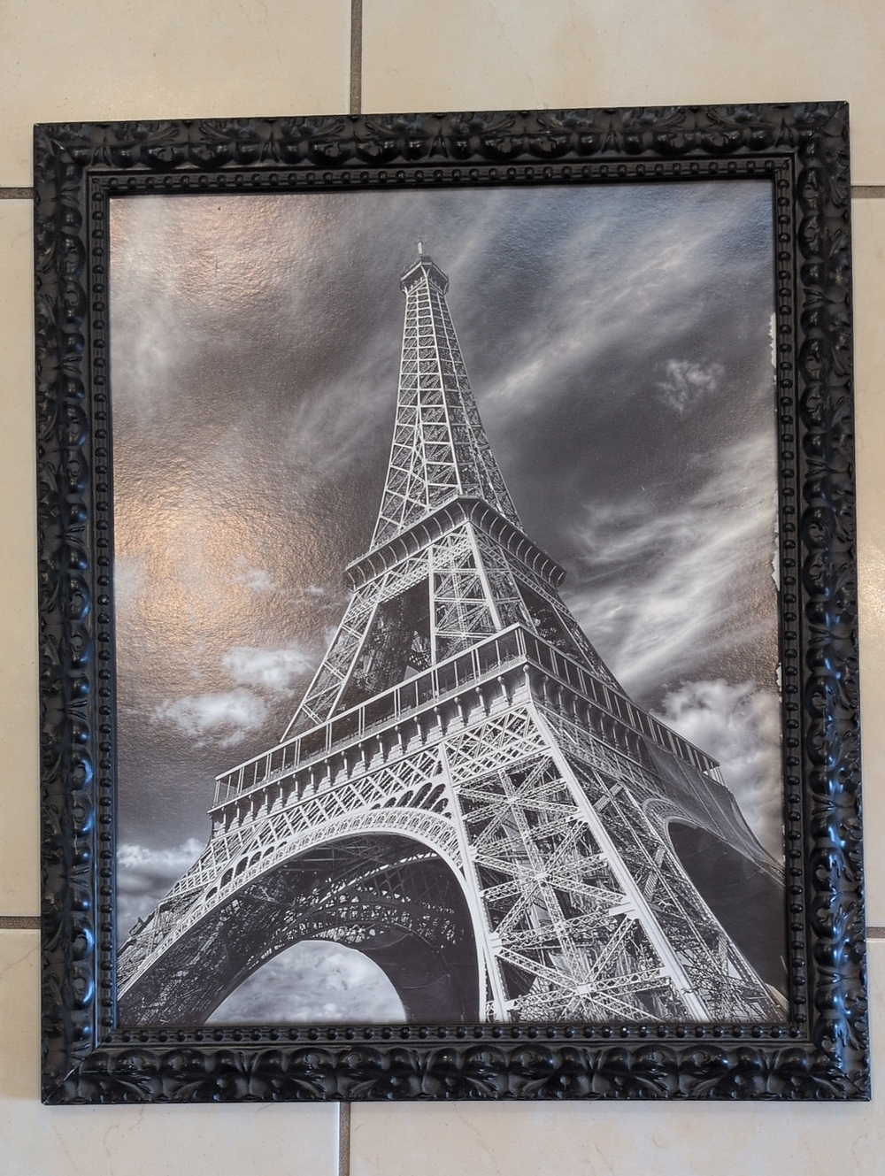 Black Framed Eiffel Tower Wall Art
